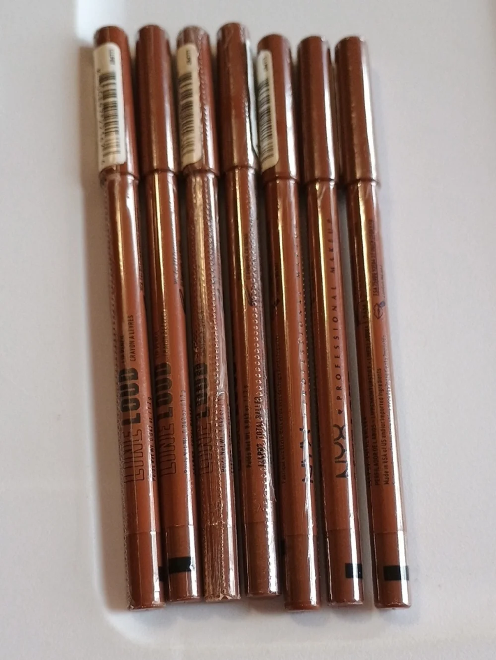 7 x NYX Line Loud Lip Liner Pencil Total Baller